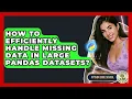 How To Efficiently Handle Missing Data In Large Pandas Datasets - Python Code School