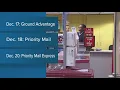 Sending gifts Check the holiday shipping deadlines