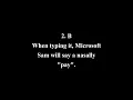5 Words Microsoft Sam Can t Say