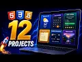 HTML CSS JavaScript projects for beginners - 12 JavaScript projects with source code