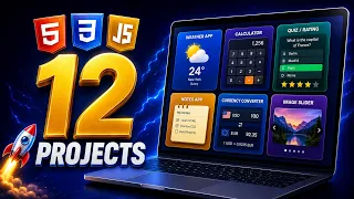 HTML CSS JavaScript projects for beginners - 12 JavaScript projects with source code