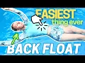 How to float on your back for Beginners Watch this before you give up