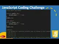 Javascript Coding Challenge - Episode 38
