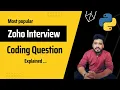 Zoho Interview Coding Question Explained