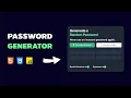 Build a Password Generator App with HTML CSS and JavaScript