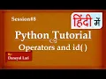 Operators in Python in Hindi Python Tutorial in Hindi Learn Python in Hindi