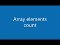 JS array count elements