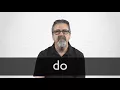 How to pronounce DO in British English