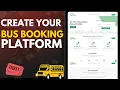 How to create a website like a redBus Bus Ticket Booking Website