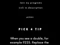 Pick 4 lottery tip -