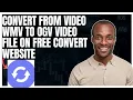 Download Lagu How to convert from Video  WMV to OGV video file on FreeConvert website