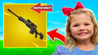 The Fortnite Prodigy Does The Sniper *ONLY* Challenge!!