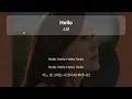 Hello - 소향 [원곡 MR][멜로디 제거 ver]