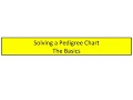 Solving a Pedigree Chart The Basics