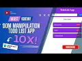 Build a To-Do List App with JavaScript DOM Manipulation