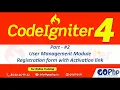 Register Form in CodeIgniter 4