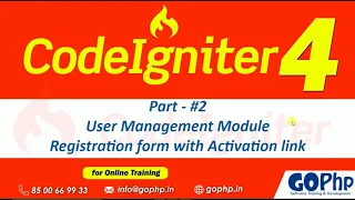 Register Form in CodeIgniter 4