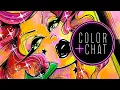80s Glam Kosmetika Coloring Book Color Chat