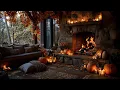 Download Lagu Cozy Autumn Cabin 12 Hours 🔥 Fireplace Ambience with Burning Logs