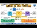 Insertion at Any Position in Doubly Linked List in C Step-by-Step Explanation with Dry Run DSA