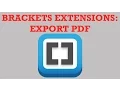 Brackets Extensions - Export PDF
