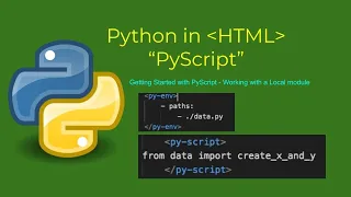 PyScript Tutorial - 005 Using a local module