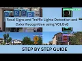 Road Signs and Traffic Lights Detection and Color Recognition using YOLOv8