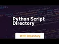 python script directory