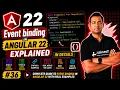 Event Binding in Angular 22 Explained in Detail Angular 22 Complete Course