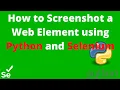 How to Screenshot a Web Element using Python and Selenium