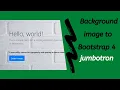 How to set background image in Bootstrap 4 jumbotron box Bootstrap 4 useful tutorial 2