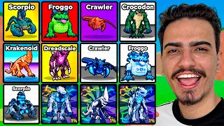 CONSEGUI TODOS ANIMAIS do NOVO OVO MONSTRO no ROUBE um OVO - ROBLOX