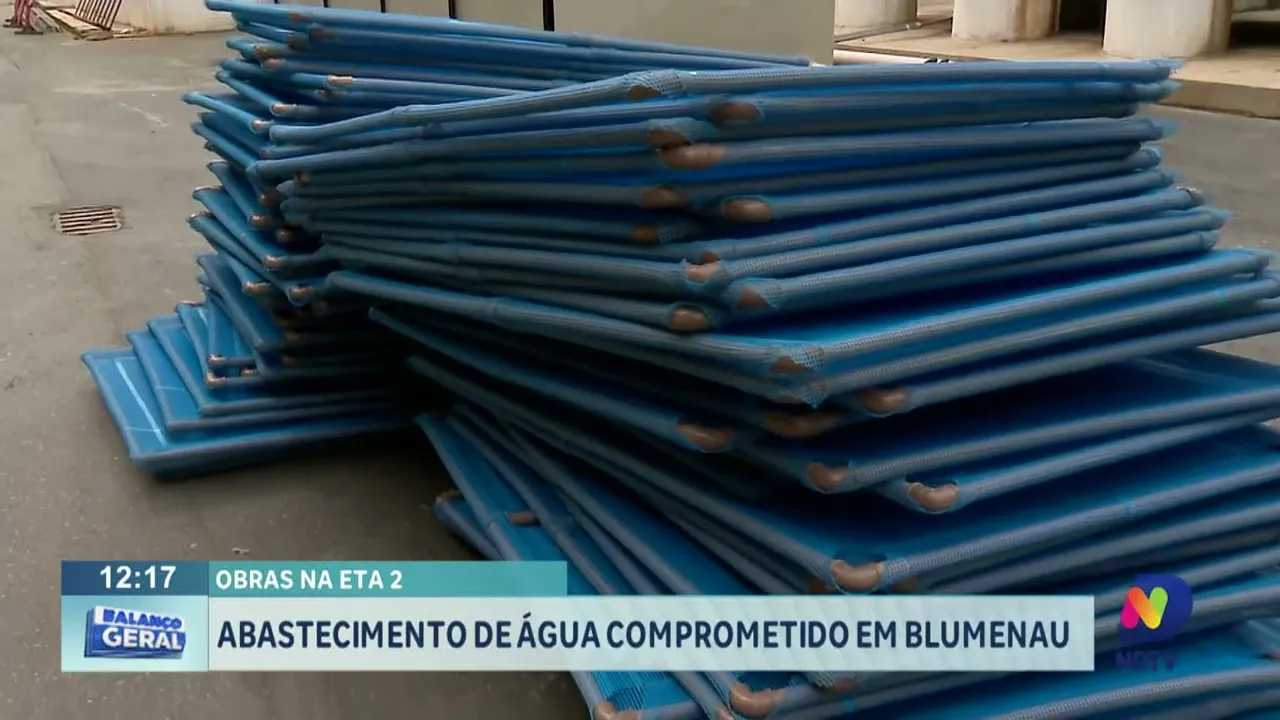 Abastecimento de água comprometido em Blumenau