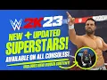 WWE 2K23 New Updated Superstars Legends Arenas Hidden Content