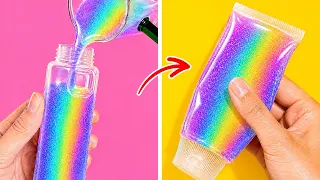 🌈 RAINBOW CRAFTS — RECREATING VIRAL PINTEREST IDEAS! 📱✨