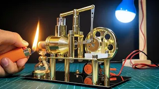 The BEST Stirling Engine Model Kit - I Built a Powerful Electric Generator (Unboxing and Assembly)