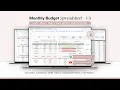 Monthly Budget Spreadsheet - QUICK TOUR