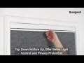 sulugood No Tools No Drill blackout honeycomb blinds Top Down Bottom Up Cellular Shades