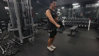 Single Arm Cable Front Raise