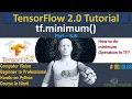 Get Minimum of Tensors using tf maximum math function TensorFlow 2 0 Python Tutorial DL ML