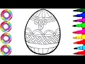 Colouring Giant Easter Egg Coloring Pages for Kids l How to Color Drawing l Disney Brilliant