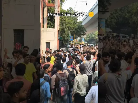 Protest For JMISU ✊ #shorts #trending #JMISU #viral #jamiamilliaislamia
