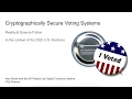 City Science Demo Cryptographically Secure Voting Systems