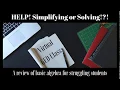 VGED Review Simplifying vs Solving Algebra Review