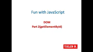 JavaScript - DOM Part 2
