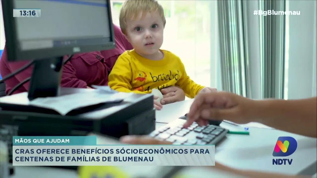 Mãos que ajudam: CRAS oferece benefícios sócioeconômicos para centenas de famílias de Blumenau