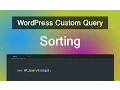 WordPress Custom Query - Part 02