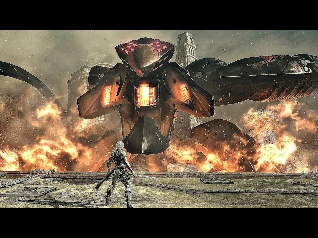 Metal Gear Rising Revengeance - Metal Gear RAY Boss Fight [4K 60FPS]