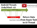 Android Threads Services - 13 How to Return Data from Async Task to Main Thread U4Universe