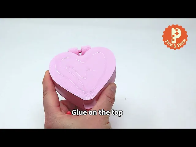 90s Nostalgia Heart Compact Case – Case is Print in Place, Toy Inspired Design, Customizable video thumbnail